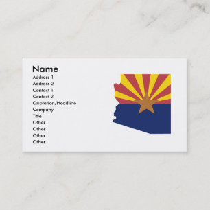 Visite Carte de drapeau de l'Arizona