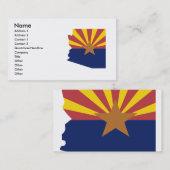 Visite Carte de drapeau de l'Arizona (Devant / Derrière)