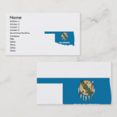 Visite Carte de drapeau de l'Oklahoma (Devant / Derrière)