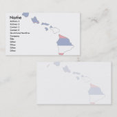 Visite Carte de drapeau d'Hawaï (Devant / Derrière)