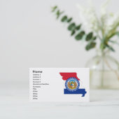 Visite Carte de drapeau du Missouri (Debout devant)