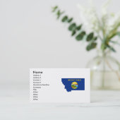 Visite Carte de drapeau du Montana (Debout devant)