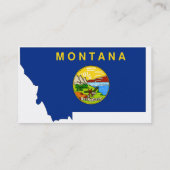 Visite Carte de drapeau du Montana (Dos)