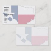 Visite Carte de drapeau du Texas (Devant / Derrière)
