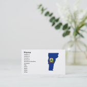 Visite Carte de drapeau du Vermont (Debout devant)