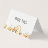 Visite Carte de Étiquette alimentaire pliée pour camions  (Devant)