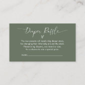 Visite Carte de fermeture à rabat vert à couche minimale (Devant)