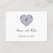 VISITE CARTE DE FERMETURE DU COEUR TALAVERA (Dos)