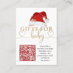 Visite Carte de fermeture du registre pour bébés de Noël 