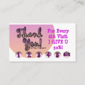 Visite Carte de fidélité (Devant)