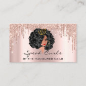 Visite Carte de fidélité 10 Punch Cheveux de Rose de la C (Devant)