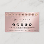 Visite Carte de fidélité 10 Punch Crown Argent QR Logo Ph (Dos)