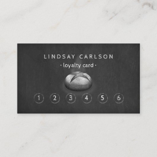 Visite Carte de fidélité à la boulangerie rustique (Devant)