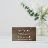 Visite Carte de fidélité à la typographie simple et éléga (Debout devant)