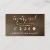 Visite Carte de fidélité à la typographie simple et éléga (Devant)