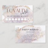 Visite Carte de fidélité à l'aquarelle Shimmer (Devant / Derrière)