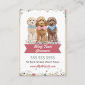 Visite Carte de fidélité adorable du fabricant de chiens (Dos)