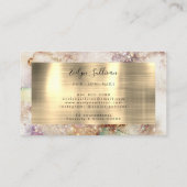 Visite Carte de fidélité aquarelle et feuille d'or (Dos)