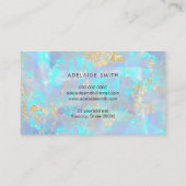 Visite carte de fidélité arrière - plan opal bleu (Dos)