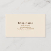 Visite Carte de fidélité au café (Dos)