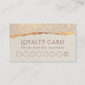 Visite Carte de fidélité au papier déchiré Shimmer (Devant)
