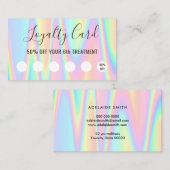 Visite carte de fidélité aux couleurs pastel (Devant / Derrière)