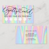 Visite carte de fidélité aux couleurs pastel (Devant / Derrière)