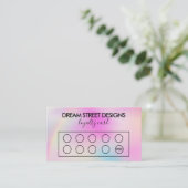 Visite Carte de fidélité avec changement de couleur perso (Debout devant)