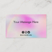 Visite Carte de fidélité avec changement de couleur perso (Dos)