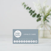 Visite Carte de Fidélité avec Logo Moderne Professionnel  (Debout devant)
