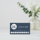 Visite Carte de Fidélité avec Logo Moderne Professionnel (Debout devant)