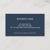 Visite Carte de Fidélité avec Logo Moderne Professionnel (Dos)