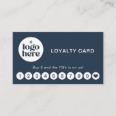 Visite Carte de Fidélité avec Logo Moderne Professionnel (Devant)