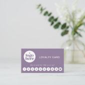 Visite Carte de Fidélité avec Logo Simple Professionnel L (Debout devant)