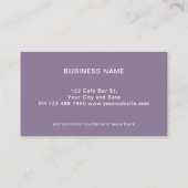 Visite Carte de Fidélité avec Logo Simple Professionnel L (Dos)