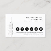 Visite Carte de fidélité Beige Neutre Moderne (Dos)