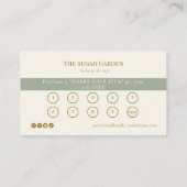 Visite Carte de fidélité Boulangerie | Récompense client (Dos)