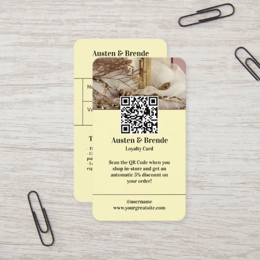 Visite Carte de fidélité Brown Cendh Grey - Centrée sur l (Devant/Arrière en situation)