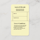 Visite Carte de fidélité Brown Cendh Grey - Centrée sur l (Dos)