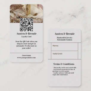 Visite Carte de fidélité Brown Cendh Grey - Centrée sur l