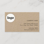 Visite Carte de Fidélité Client avec Logo et Texte Simple (Devant)