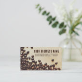 Visite Carte de fidélité client Coffee Bean (Debout devant)