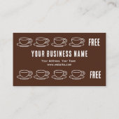 Visite Carte de fidélité client Coffee Bean (Dos)