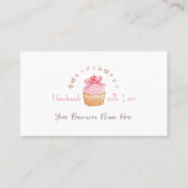 Visite Carte de fidélité client de boulangerie Cupcake Co (Devant)