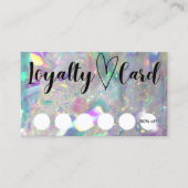 Visite Carte de fidélité client Iridescente Angel Tinsel (Devant)