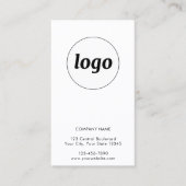 Visite Carte de fidélité client simple avec texte de logo (Devant)