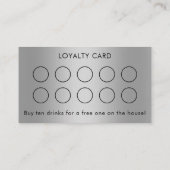Visite Carte de Fidélité Client Simple Logo et Texte Arge (Dos)