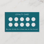 Visite Carte de fidélité client simple logo et texte sarc (Dos)