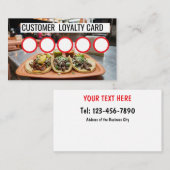 VISITE CARTE DE FIDÉLITÉ CLIENT - TAQUERIA (Devant / Derrière)