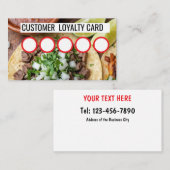 VISITE CARTE DE FIDÉLITÉ CLIENT - TAQUERIA (Devant / Derrière)